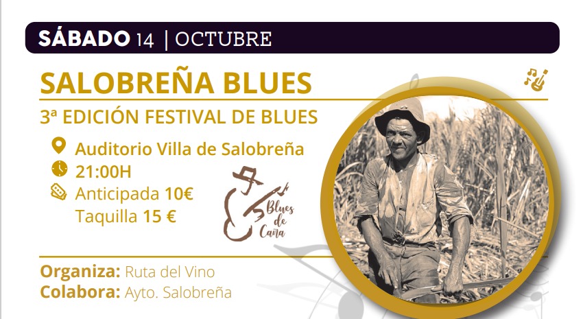 Tras unas Fiestas del Rosario muy animadas y participativas, el próximo sábado Salobreña sonará a Blues